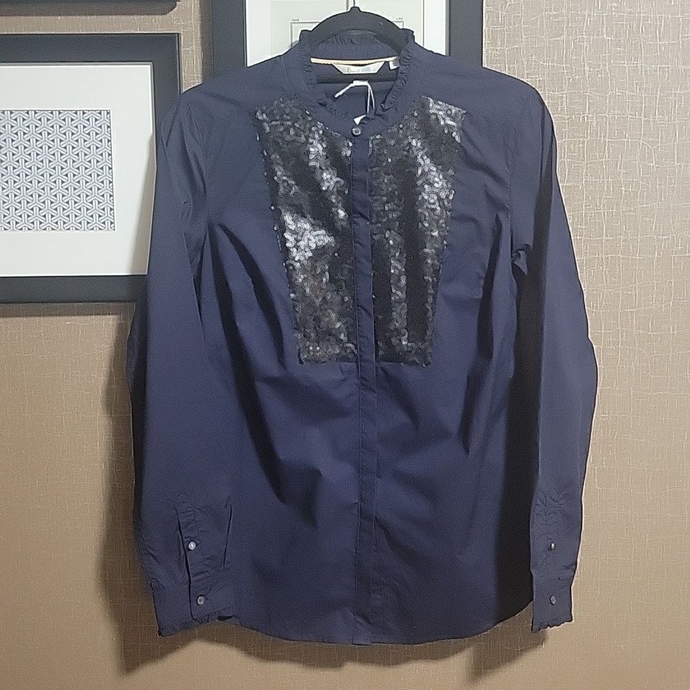 Boden Virginie Sequin Button Down Shirt - NWOT